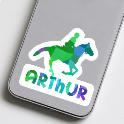 Arthur Sticker Horse Rider Laptop Image