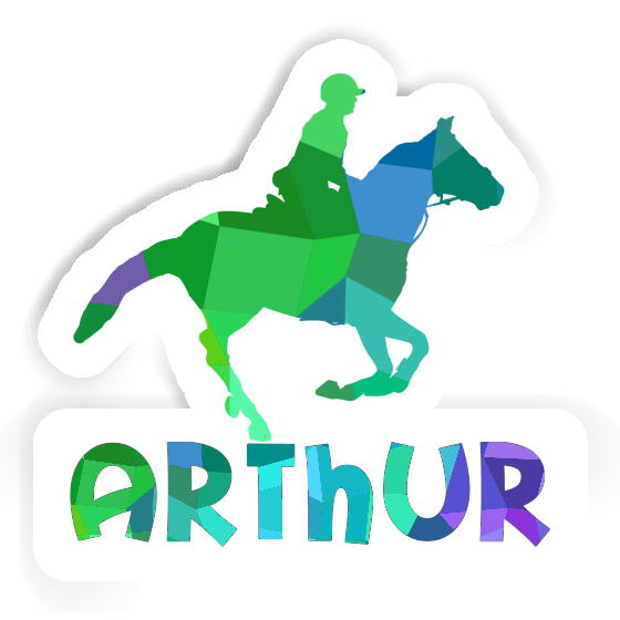 Arthur Sticker Horse Rider Notebook Image