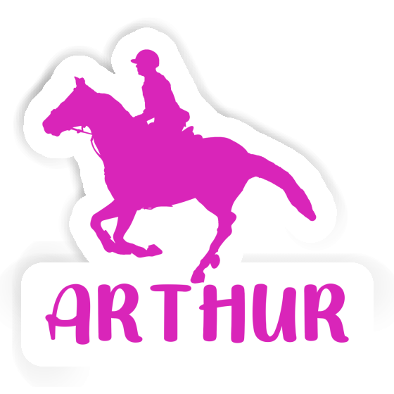 Sticker Horse Rider Arthur Notebook Image