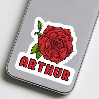 Aufkleber Arthur Rosenblüte Notebook Image