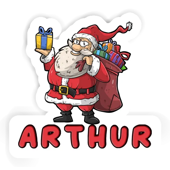 Arthur Sticker Santa Gift package Image