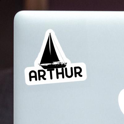 Sticker Sailboat Arthur Gift package Image