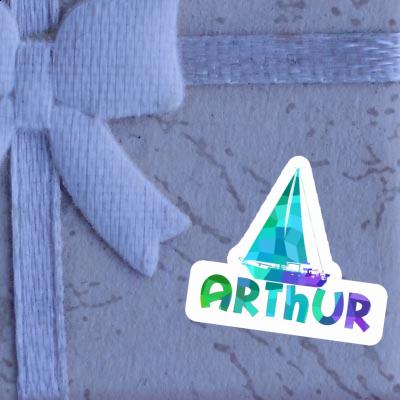 Arthur Sticker Sailboat Gift package Image