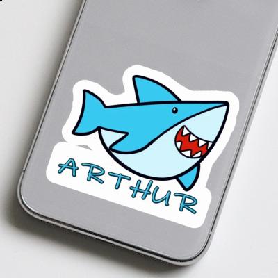 Sticker Shark Arthur Laptop Image