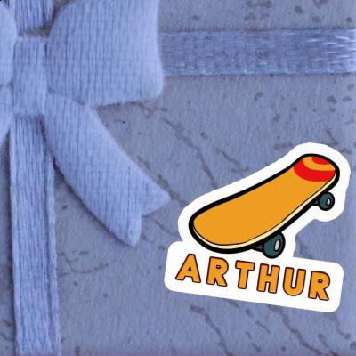 Arthur Autocollant Skateboard Notebook Image