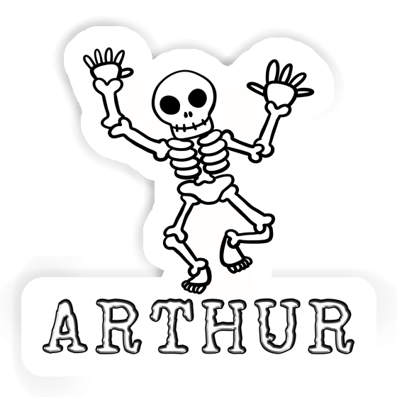 Skeleton Sticker Arthur Laptop Image