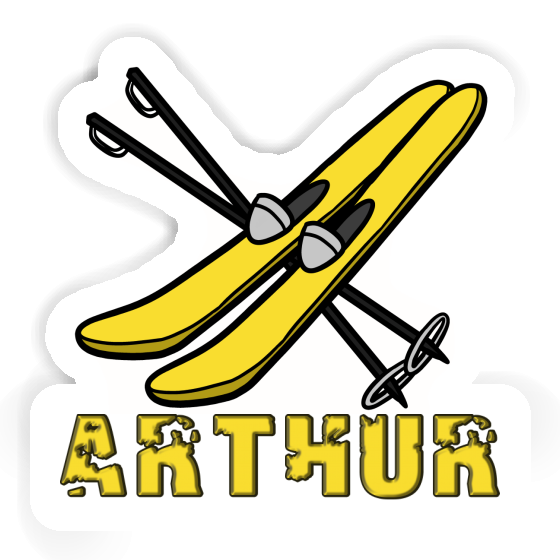 Sticker Ski Arthur Laptop Image