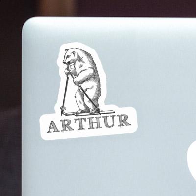 Sticker Skier Arthur Image