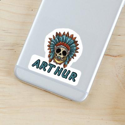 Sticker Arthur Baby-Skull Laptop Image