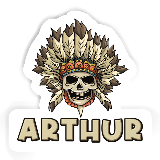 Sticker Arthur Skull Gift package Image