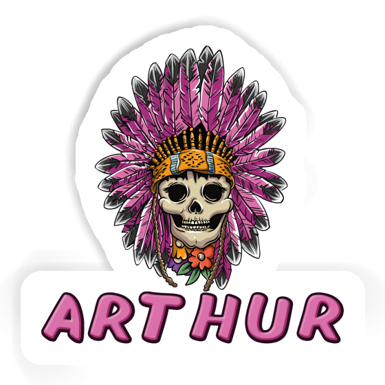 Arthur Sticker Ladys Skull Gift package Image