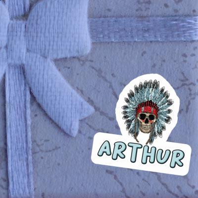 Arthur Sticker Indian Skull Gift package Image