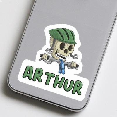 Arthur Sticker Bicycle Rider Image