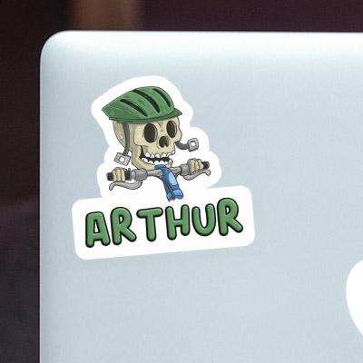 Arthur Sticker Bicycle Rider Laptop Image