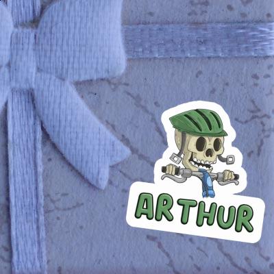 Arthur Sticker Bicycle Rider Laptop Image