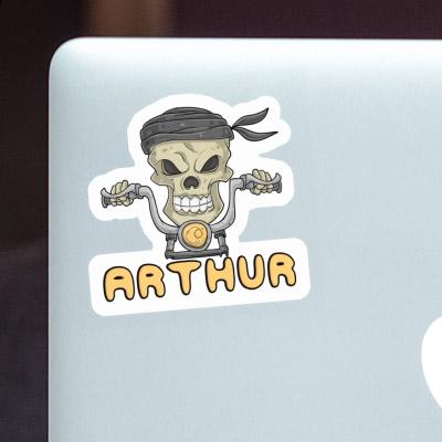 Töffahrer Sticker Arthur Laptop Image