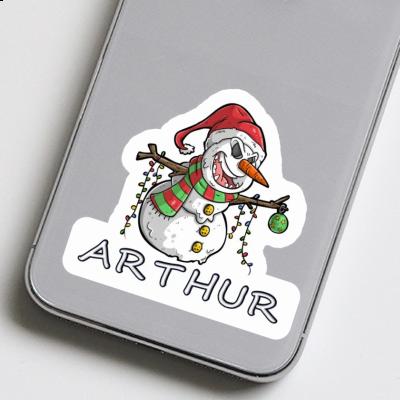 Aufkleber Schneemann Arthur Notebook Image