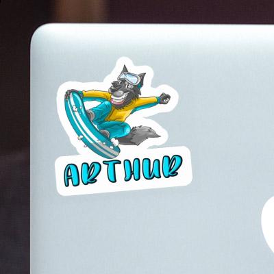 Sticker Arthur Snowboarder Gift package Image