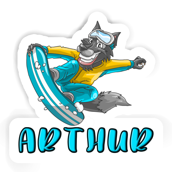 Sticker Arthur Snowboarder Gift package Image