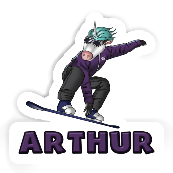 Sticker Arthur Snowboarder Image