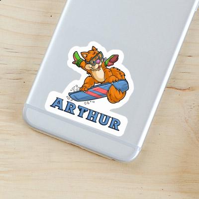 Sticker Snowboarder Arthur Laptop Image