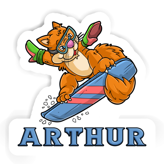 Sticker Snowboarder Arthur Gift package Image