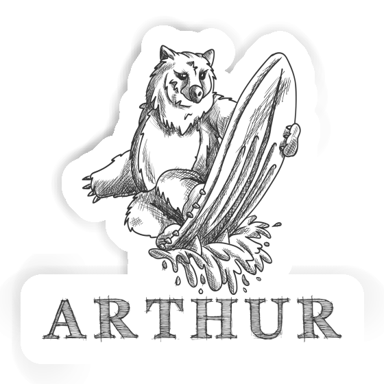 Sticker Arthur Surfer Notebook Image