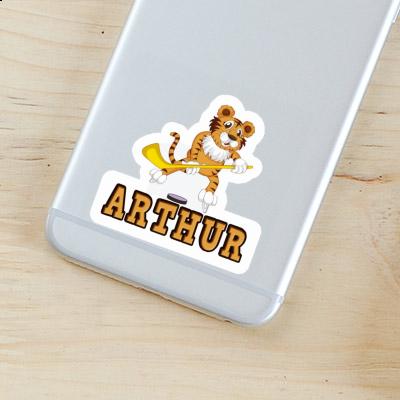 Sticker Tiger Arthur Laptop Image