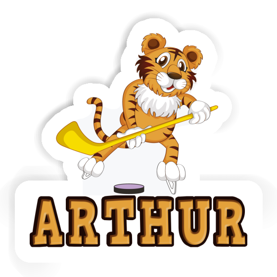 Sticker Tiger Arthur Gift package Image