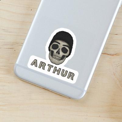 Autocollant Arthur Tête de mort Image