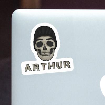 Sticker Skull Arthur Laptop Image