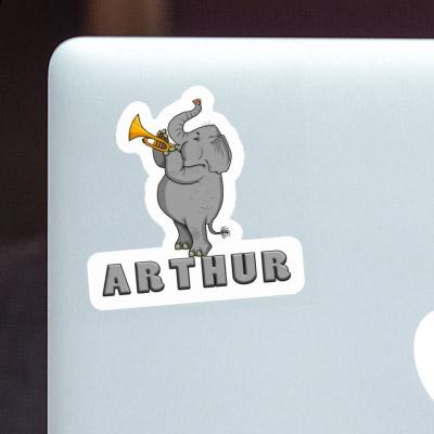 Elephant Sticker Arthur Laptop Image