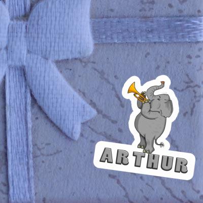 Autocollant Arthur Éléphant Gift package Image