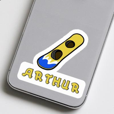 Arthur Autocollant Wakeboard Notebook Image