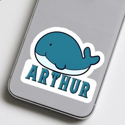 Sticker Arthur Whale Fish Gift package Image