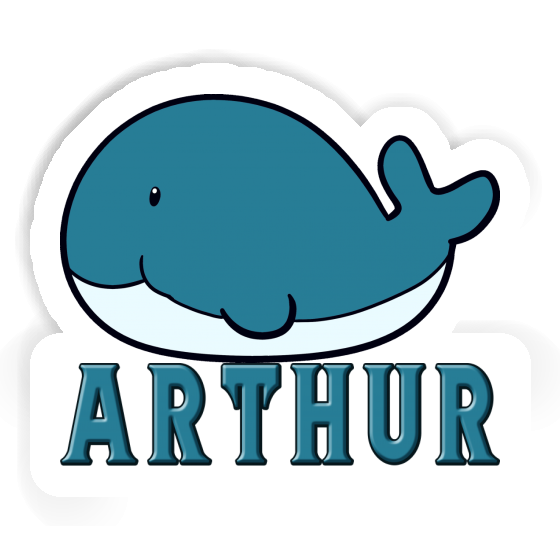 Sticker Arthur Whale Fish Gift package Image