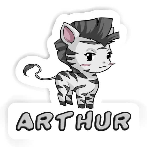 Sticker Zebra Arthur Image