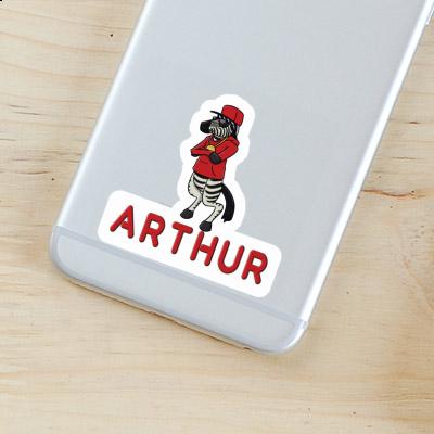 Zebra Autocollant Arthur Image