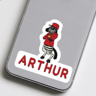 Sticker Zebra Arthur Gift package Image