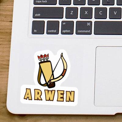 Arwen Autocollant Arc à flèche Notebook Image
