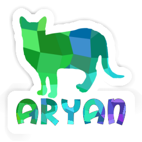 Sticker Aryan Cat Image