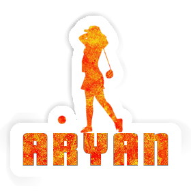 Sticker Aryan Golfer Image