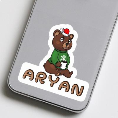 Sticker Christmas Bear Aryan Notebook Sticker Christmas Bear Aryan Gift package Image