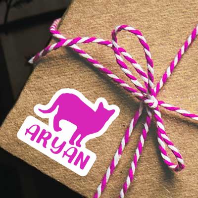 Cat Sticker Aryan Notebook Cat Sticker Aryan Gift package Image