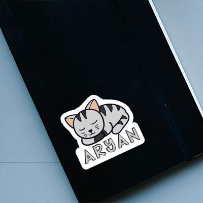 Aryan Sticker Katze Notebook Image