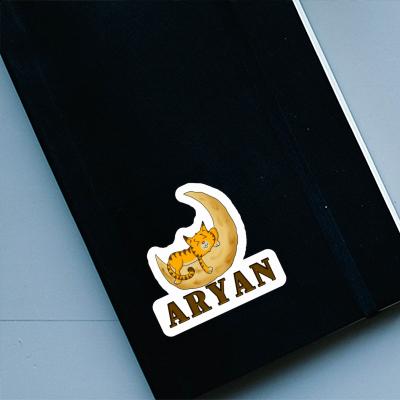 Sticker Aryan Sleeping Cat Laptop Sticker Aryan Sleeping Cat Laptop Image