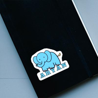 Elephant Sticker Aryan Notebook Elephant Sticker Aryan Gift package Image