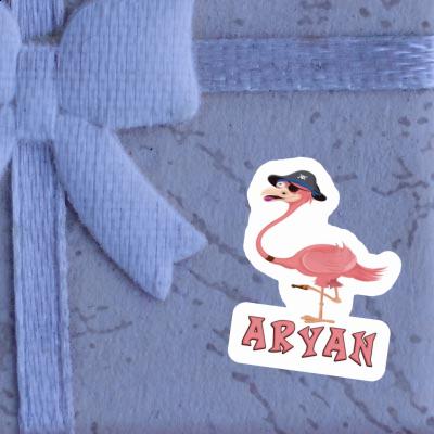 Sticker Aryan Flamingo Notebook Sticker Aryan Flamingo Gift package Image
