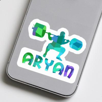 Sticker Weightlifter Aryan Notebook Sticker Weightlifter Aryan Notebook Image