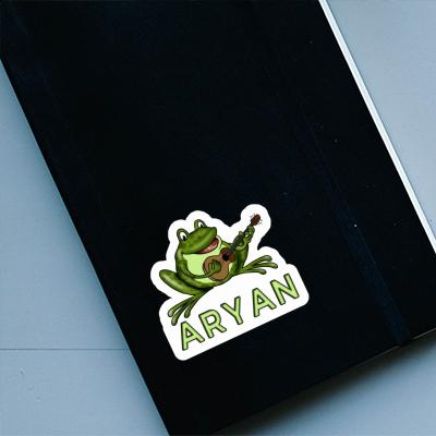 Sticker Aryan Guitar Frog Notebook Sticker Aryan Guitar Frog Gift package Image